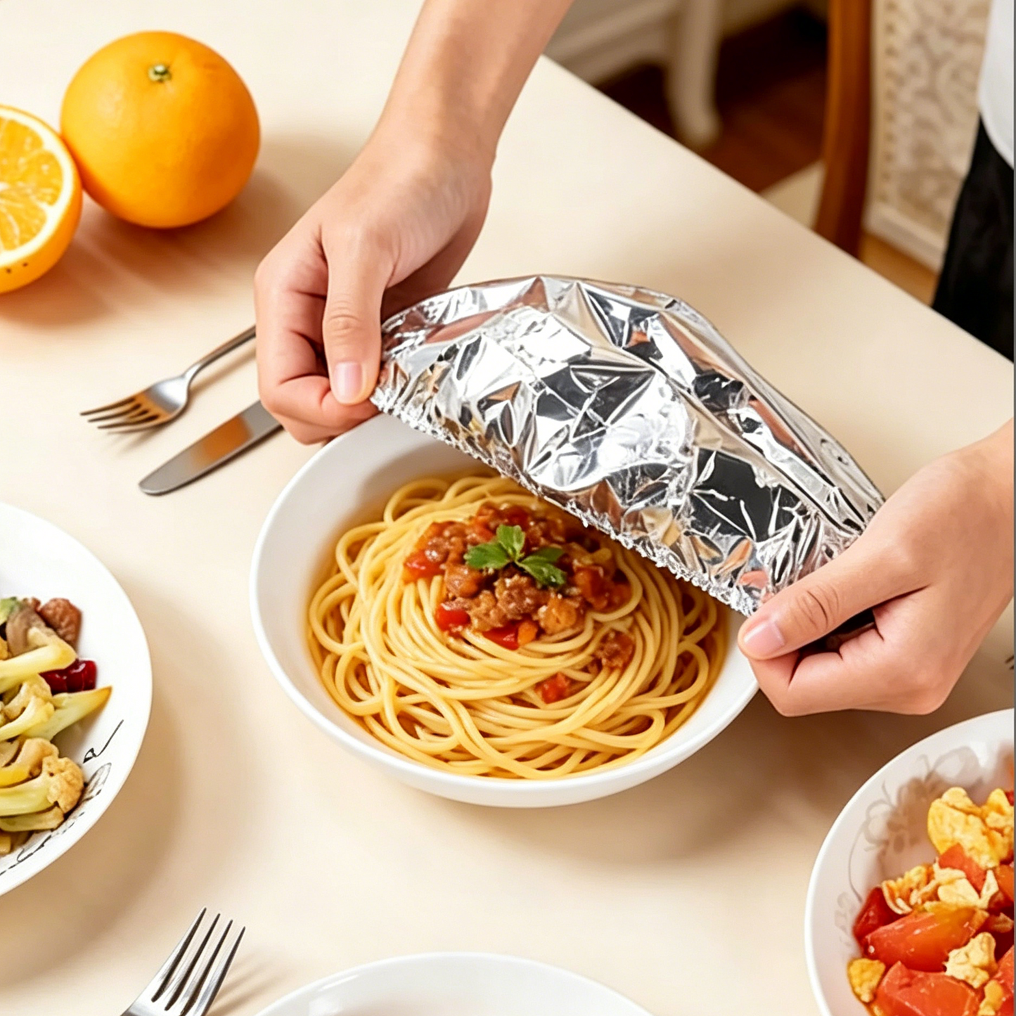 Reusable Aluminum Foil Food Covers