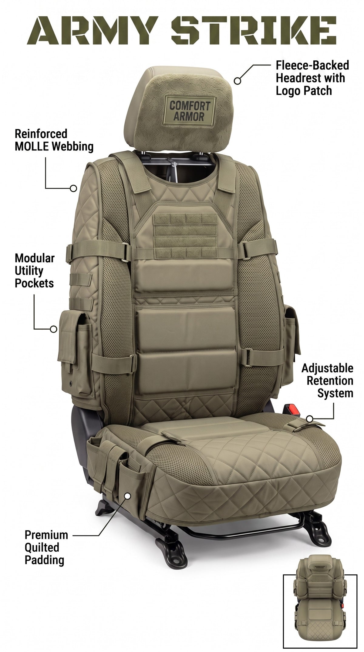 Strike Seat Car Covers
