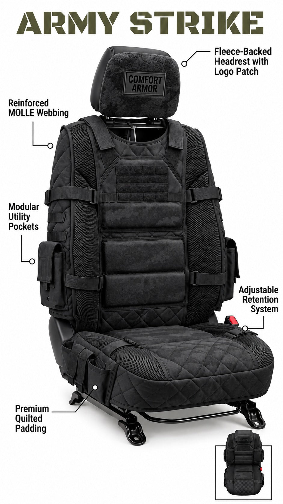 Strike Seat Car Covers