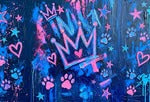 Personalized Graffiti Art Oil Painting Dog Cat Photo Anti‑Slip Welcome Doormat with Name Home Decor Housewarming Gift for Pet Lovers