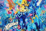 Personalized Graffiti Art Oil Painting Dog Cat Photo Anti‑Slip Welcome Doormat with Name Home Decor Housewarming Gift for Pet Lovers