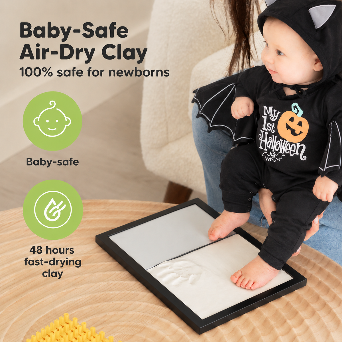 FINAL CLEARANCE: BABY BAT COSTUME(Black photo frame)