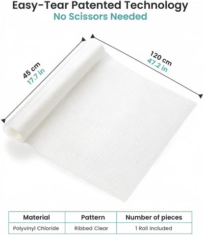 Taupe Perforated Solid Grip Non-Adhesive Drawer and Shelf Liner