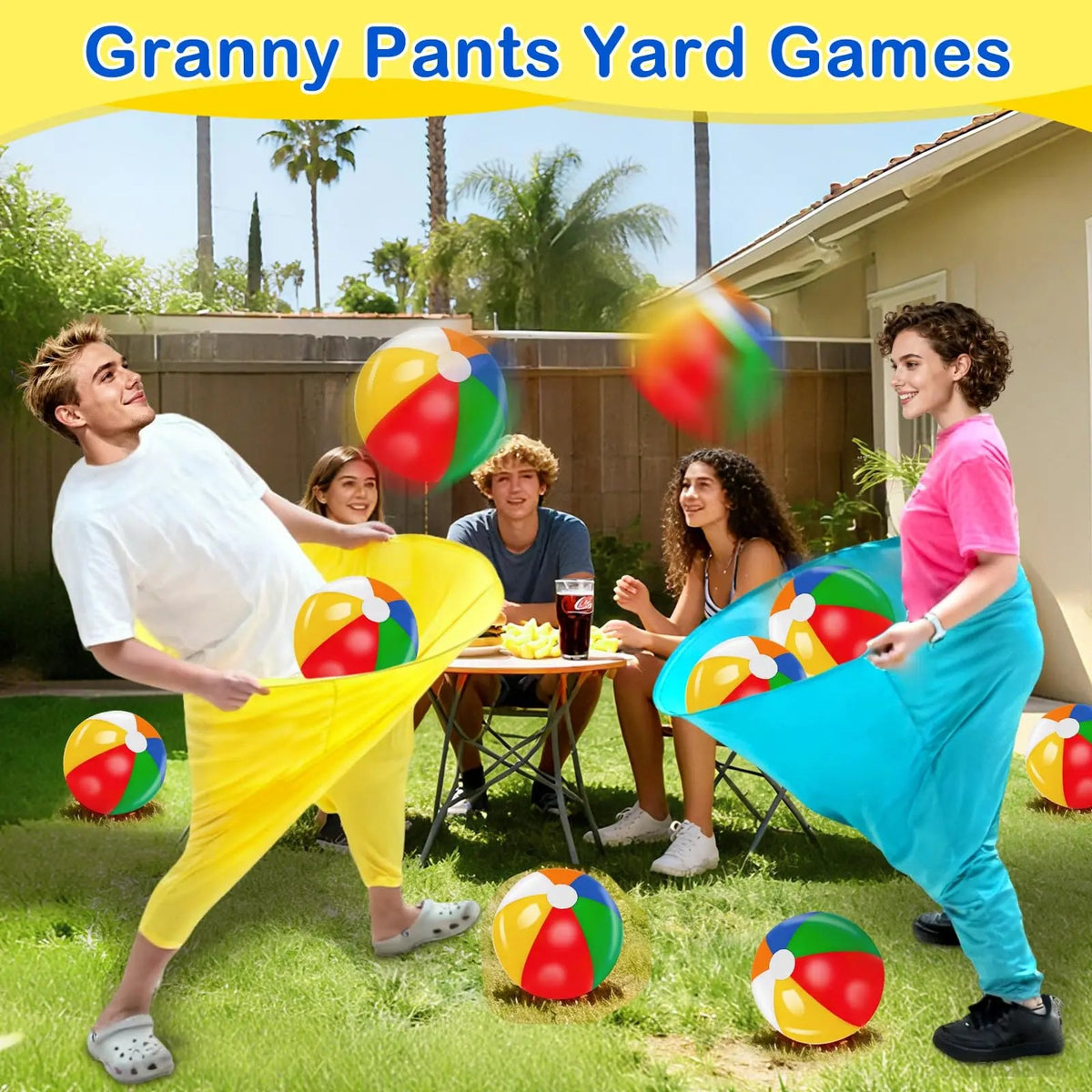 Granny Pants - Party Game Set with Bouncy Balls