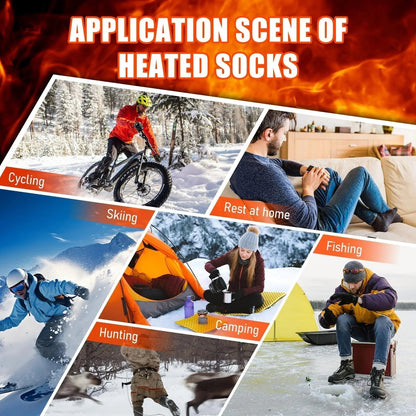 🎁Christmas offer: 50% discount🎅 Washable, rechargeable heated socks for women and men