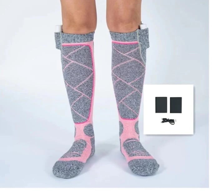 🎁Christmas offer: 50% discount🎅 Washable, rechargeable heated socks for women and men