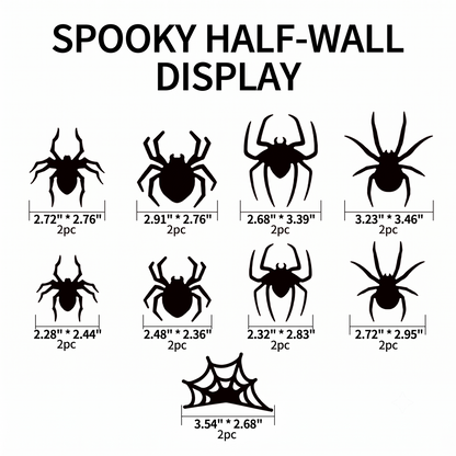 3D Spiders&Bat Light Design LED Decorations