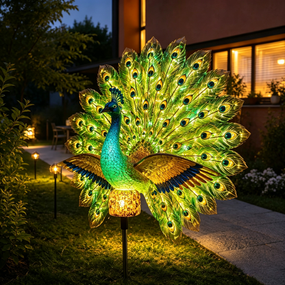 🦚 Solar Peacock Garden Decoration