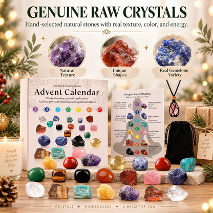 Crystal Advent Calendar - 24 Days Gemstone Gift Box 🎁