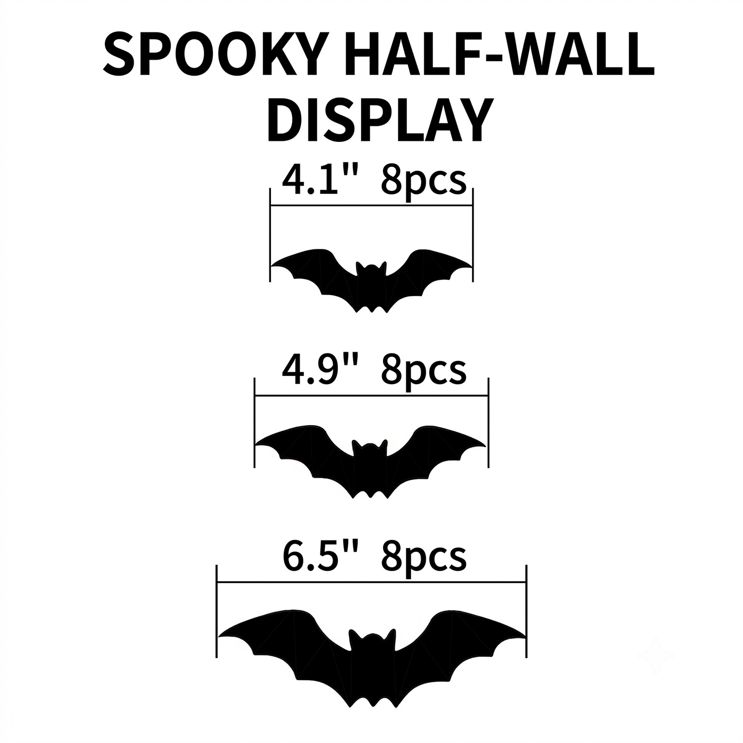 3D Spiders&Bat Light Design LED Decorations