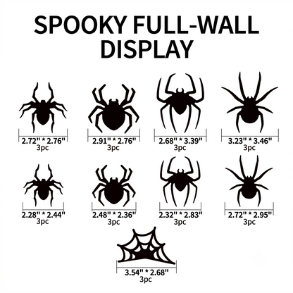 3D Spiders&Bat Light Design LED Decorations