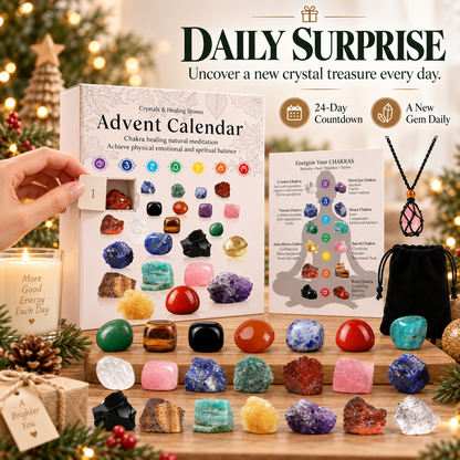 Crystal Advent Calendar - 24 Days Gemstone Gift Box 🎁