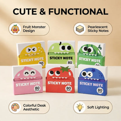 Transparent Pull-Out Glitter Sticky Notes