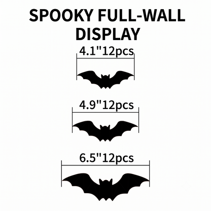 3D Spiders&Bat Light Design LED Decorations