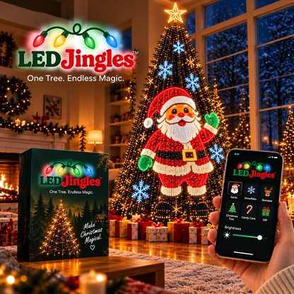 🎄 Smart RGB Christmas Tree Waterfall Lights | DIY Patterns, Music Sync & App Control