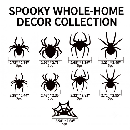 3D Spiders&Bat Light Design LED Decorations