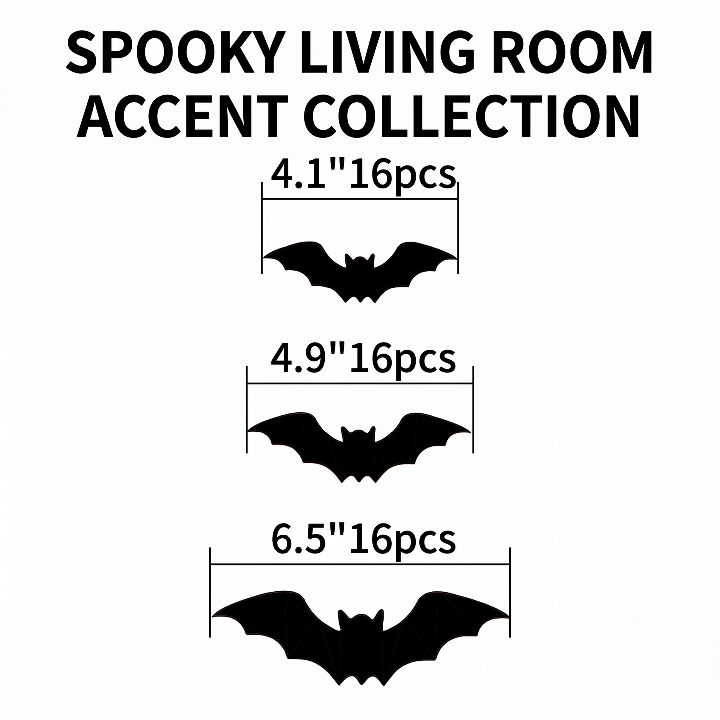 3D Spiders&Bat Light Design LED Decorations