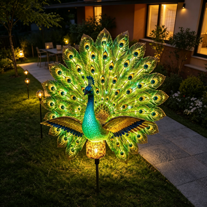 🦚 Solar Peacock Garden Decoration