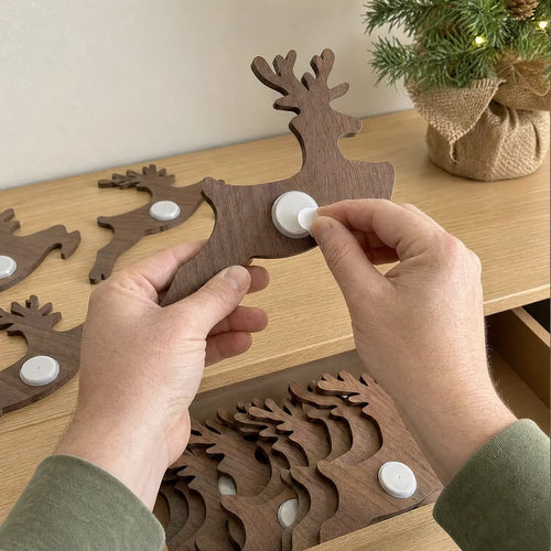 Reindeer Sleigh Press On
