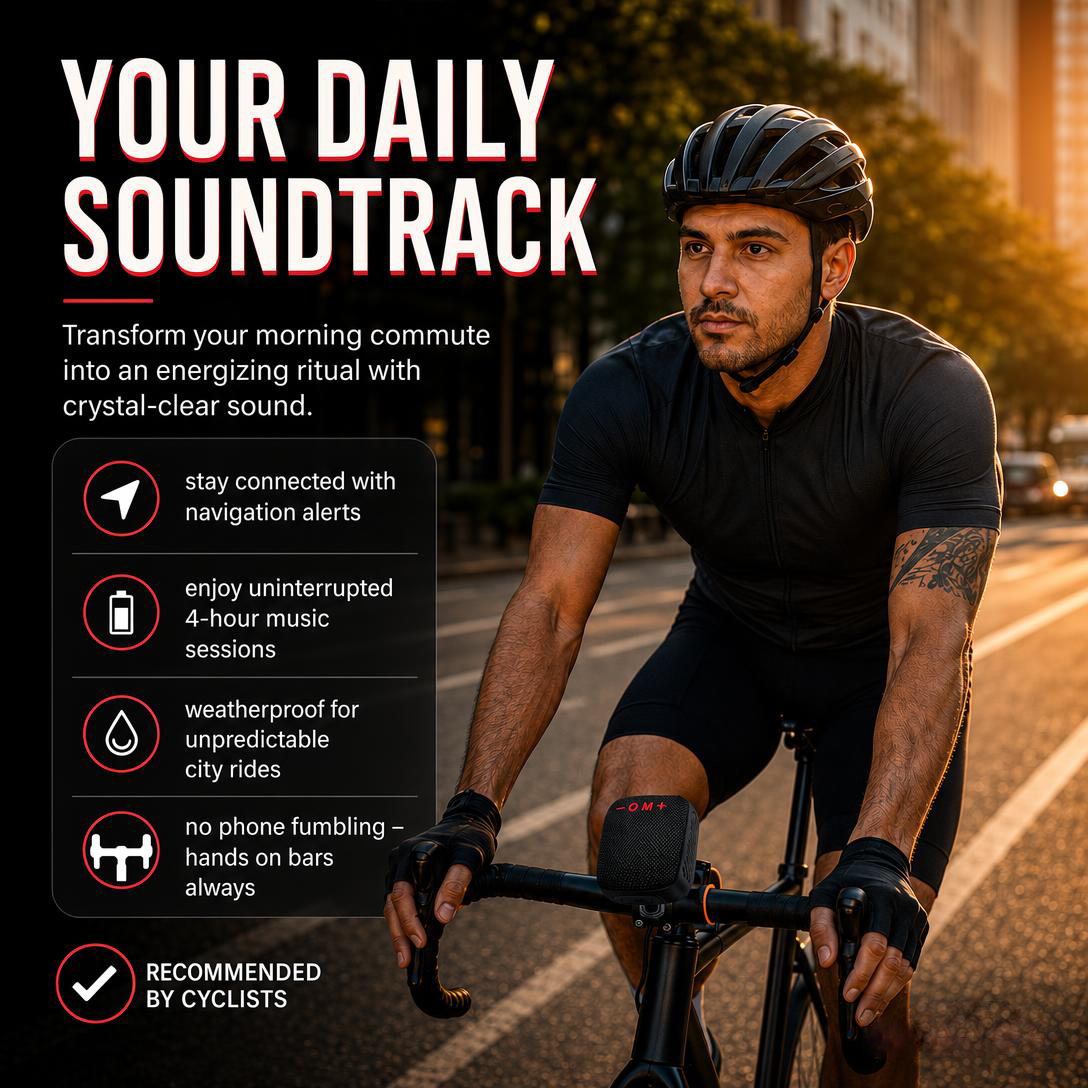🔥Waterproof Bicycle Bluetooth Speaker with Mounting Bracket