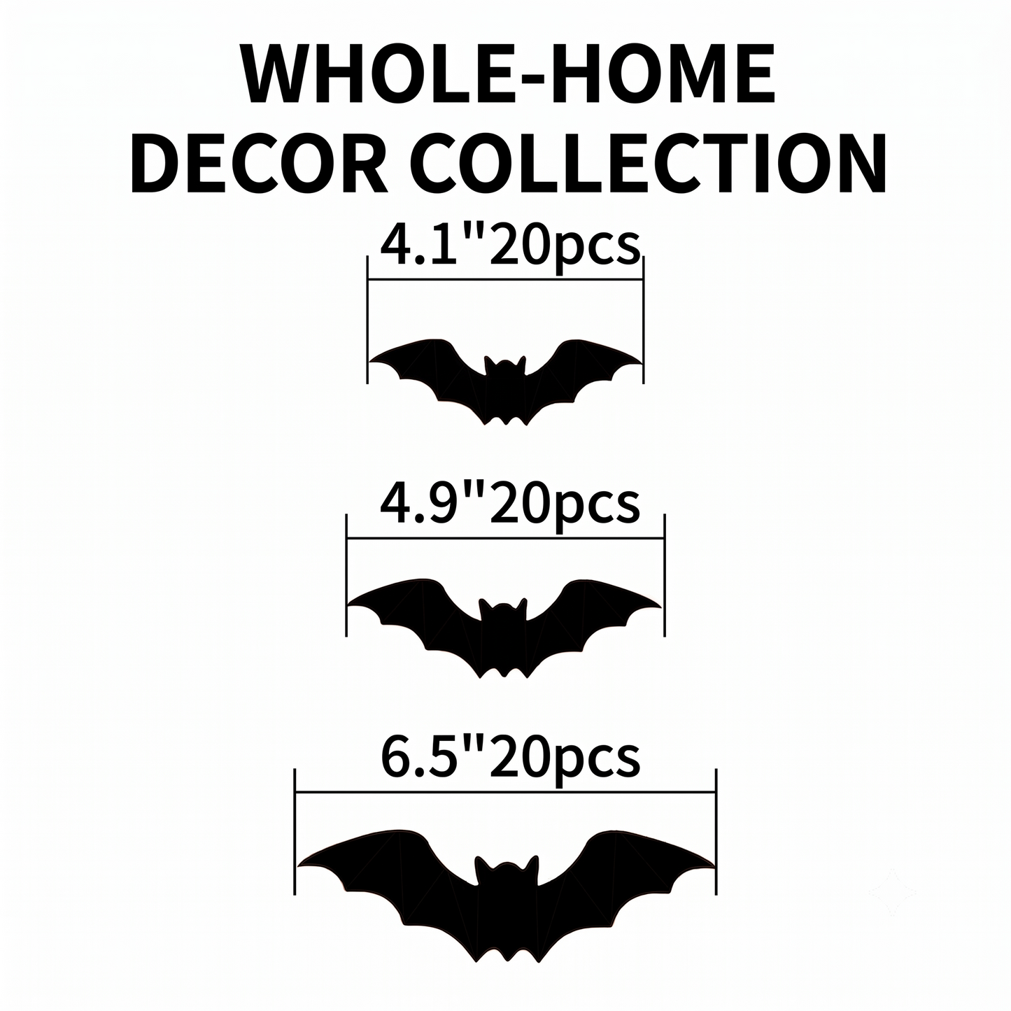 3D Spiders&Bat Light Design LED Decorations
