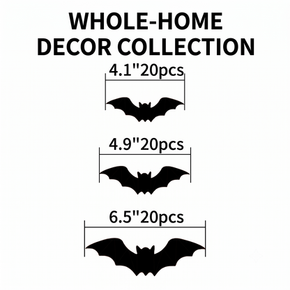3D Spiders&Bat Light Design LED Decorations