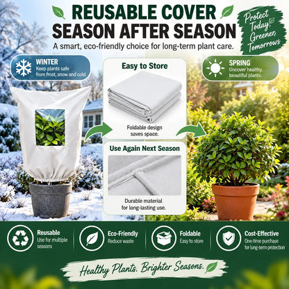 🌿 Winter Garden Must Have | Reusable Frost Protection Covers for Plants, Shrubs & Young Trees ❄️