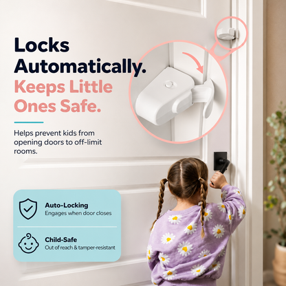 The Snap-On Door Lock Kids Can't Reach or Defeat