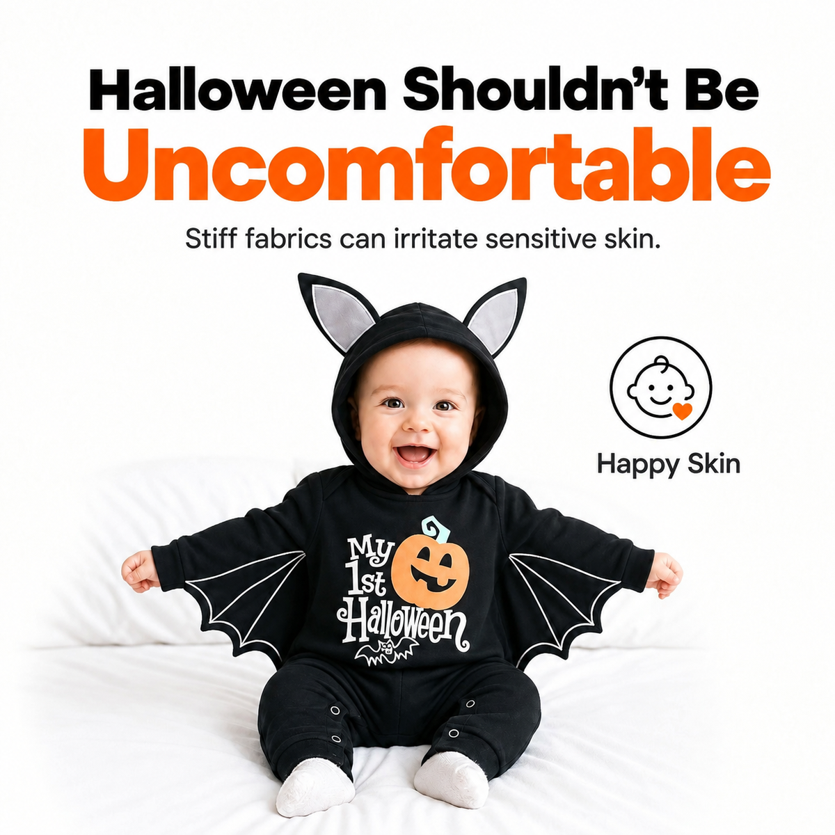 FINAL CLEARANCE: BABY BAT COSTUME(Black photo frame)