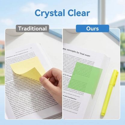 Transparent Pull-Out Glitter Sticky Notes