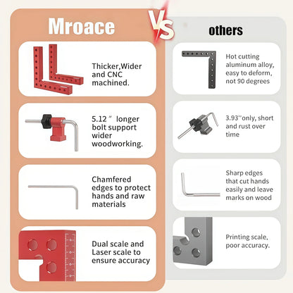 Mroace 90 Degree Aluminum Corner Clamps