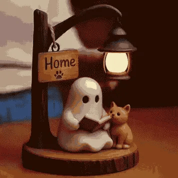 🔥Last Day Promotion 49% OFF - 👻📖Cute Ghost Reading Lantern - BOO!(✨Same as in the video)