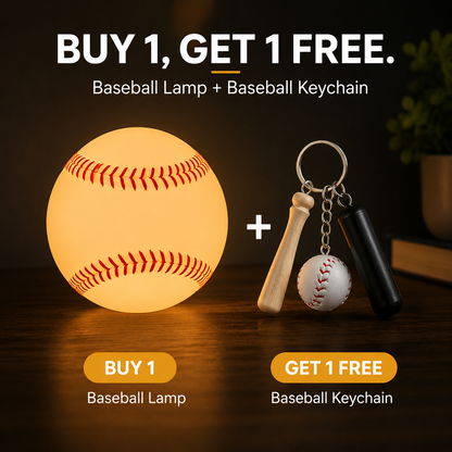 Baseball Glow Night Light – The Ultimate Fan Must-Have Decor