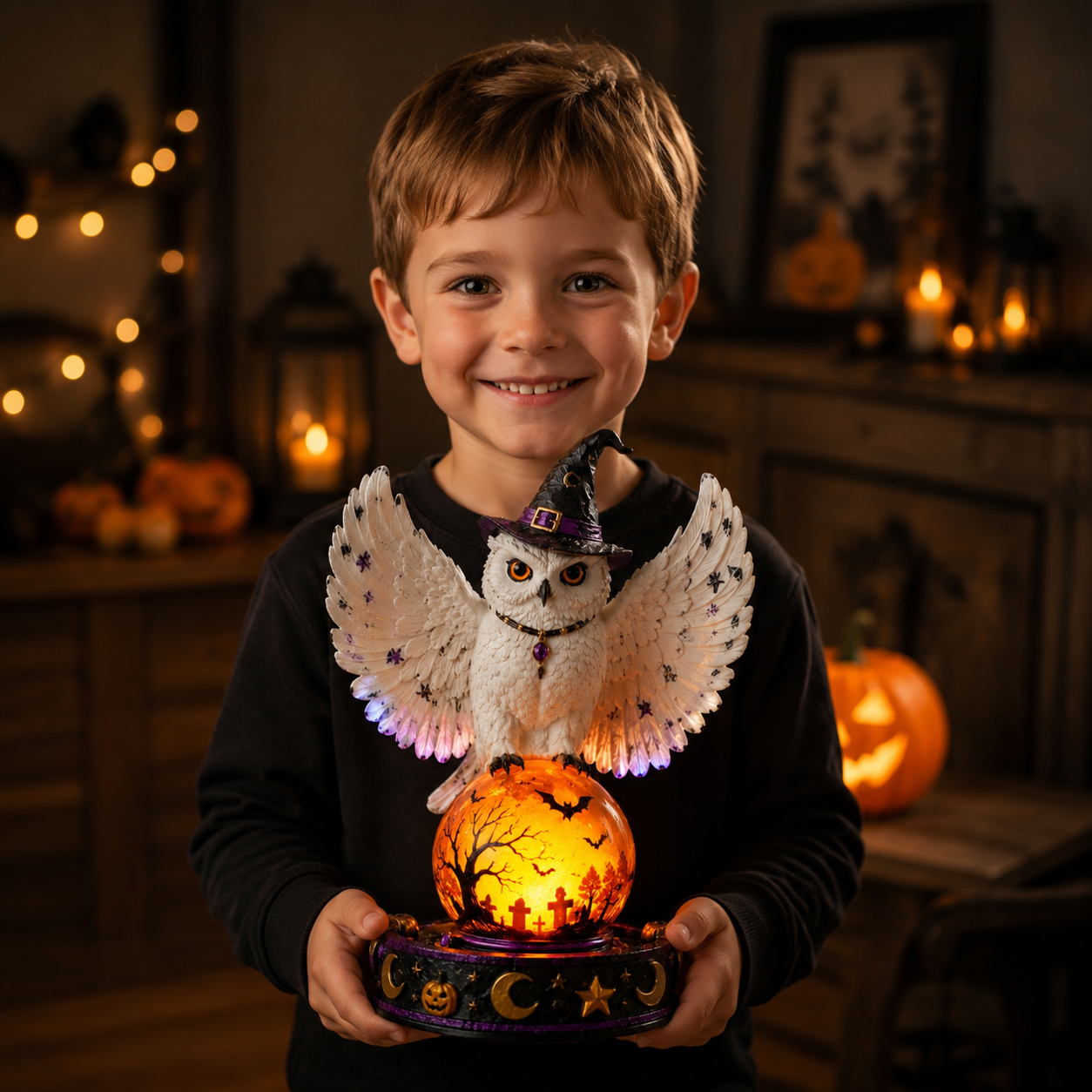 👻 Halloween Crystal Ball Lamp