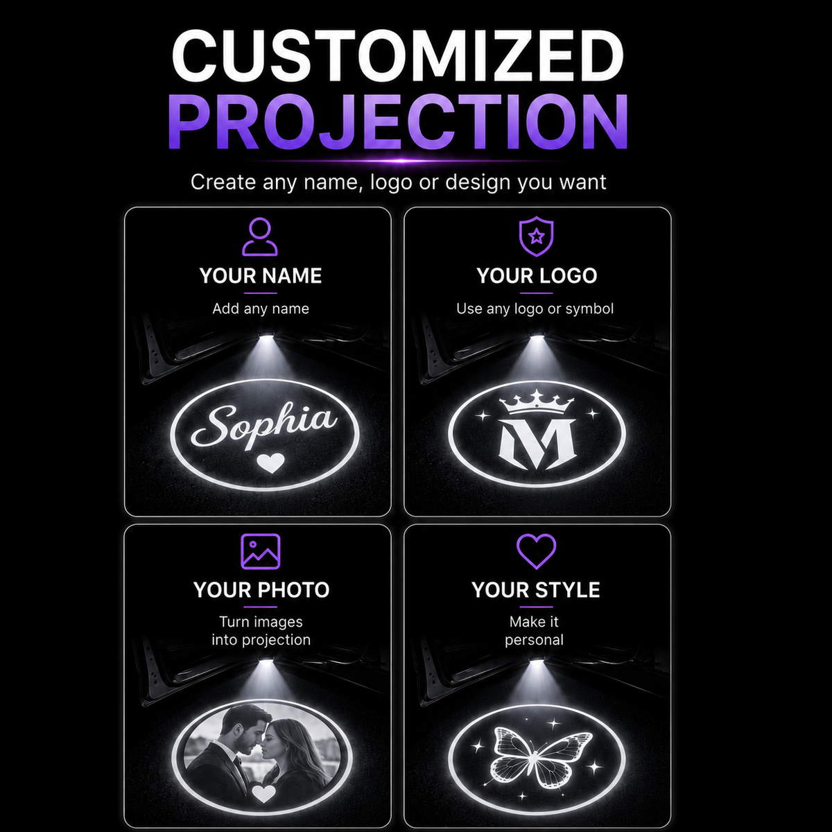 Custom Laser Door Projector