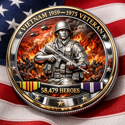 🏆Flash Sale 50% OFF - Vietnam War Veterans Commemorative Coin (1955–1975)