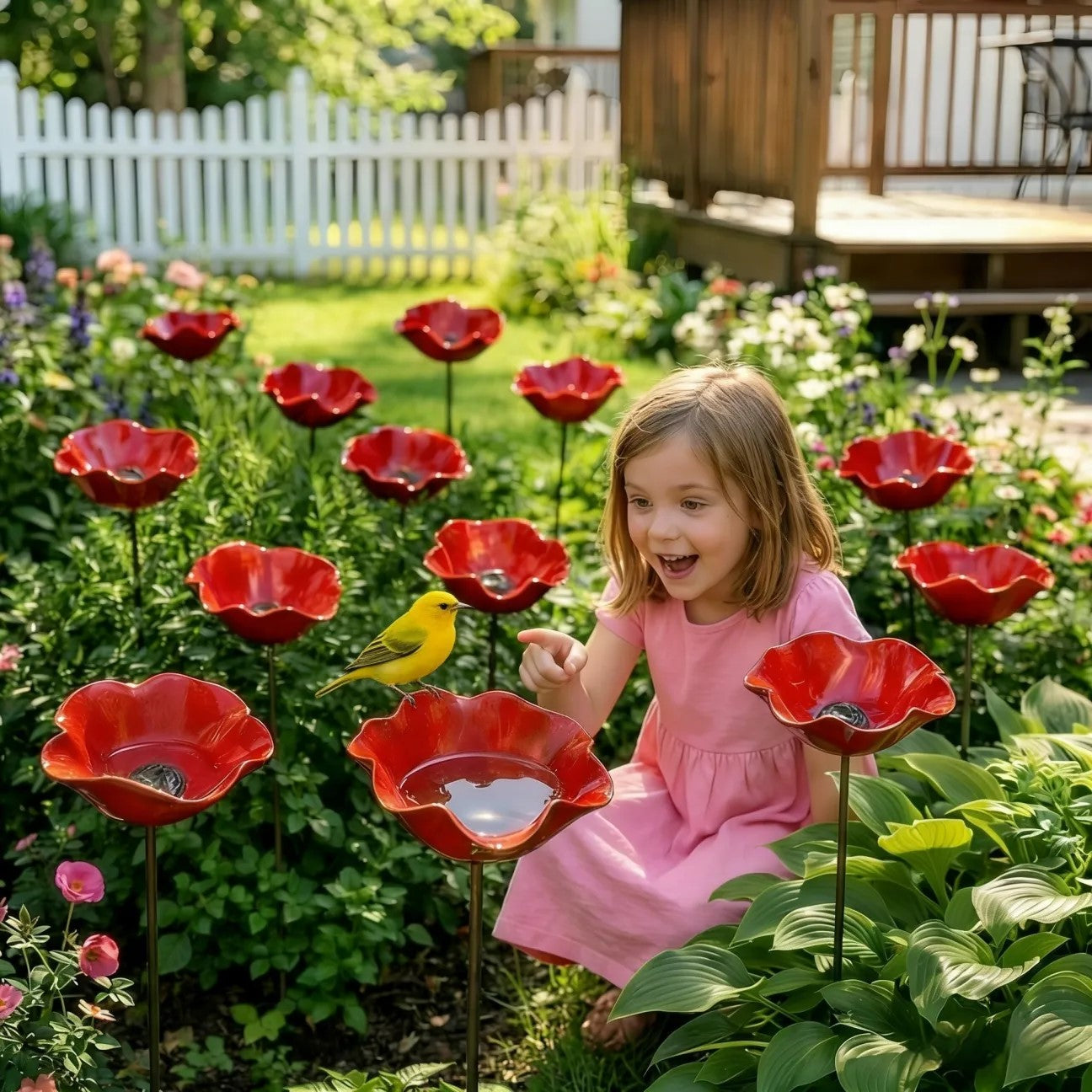 💖🎁2026 Mother's Day Gifts 50% Off--🎁Handmade Metal Flower Garden Stake🐦
