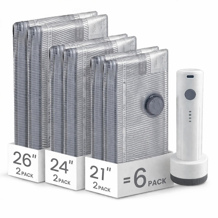 Travel Vacuum Storage Bags with Wireless Electric Pump