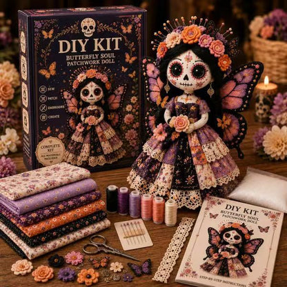 🔥LAST DAY 50% OFF - 🎃Day of the Dead Patchwork Doll DIY Sewing Kit