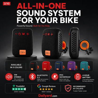 Waterproof Bicycle Bluetooth Speaker with Mounting Bracket
