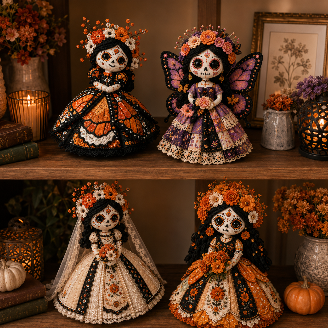 🔥LAST DAY 50% OFF - 🎃Day of the Dead Patchwork Doll DIY Sewing Kit