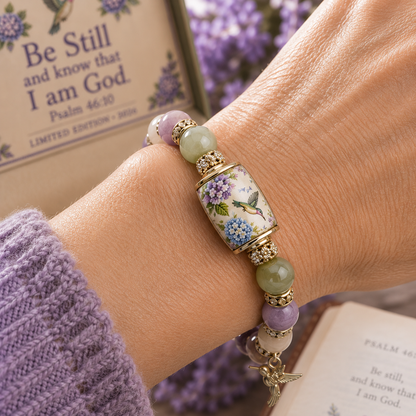 💜Hummingbird Garden Faith Bracelet