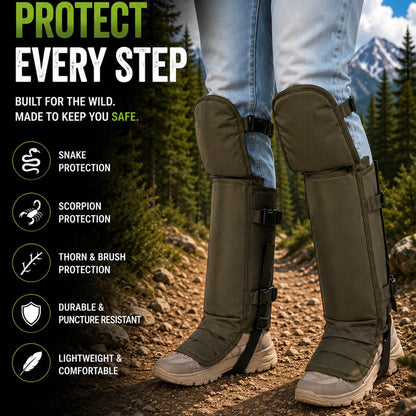 Unisex Adjustable Outdoor Snake-Resistant Leg Gaiters
