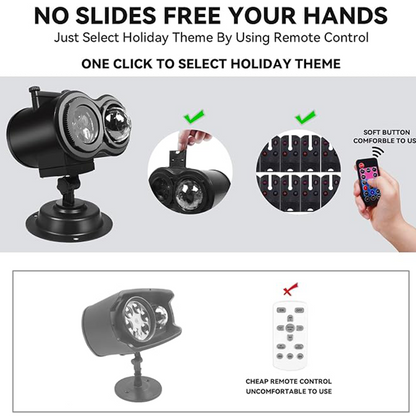 🎃 Halloween Skull Dynamic Light 10 Unique HD Projection Patterns