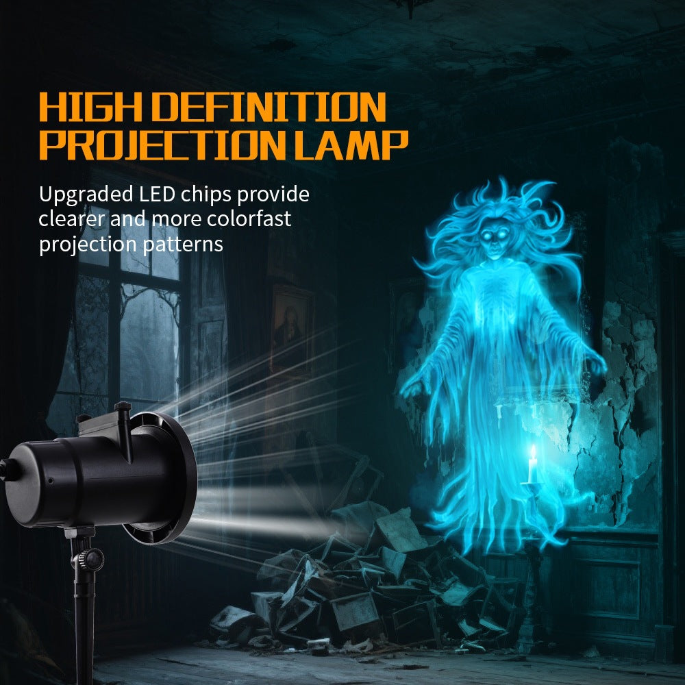 🎃 Halloween Skull Dynamic Light 10 Unique HD Projection Patterns