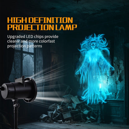 🎃 Halloween Skull Dynamic Light 10 Unique HD Projection Patterns