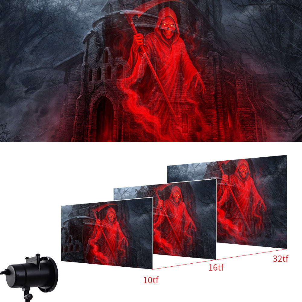 🎃 Halloween Skull Dynamic Light 10 Unique HD Projection Patterns