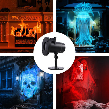 🎃 Halloween Skull Dynamic Light 10 Unique HD Projection Patterns