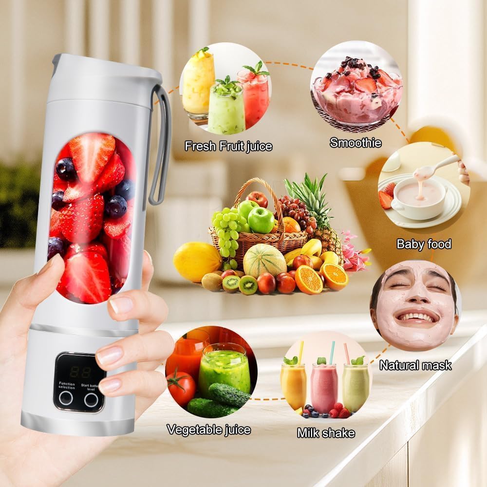USB Rechargeable Personal Blender with LED Display