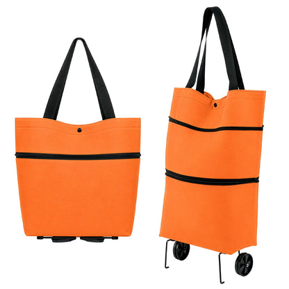Foldable Trolley Grocery Bag 30L